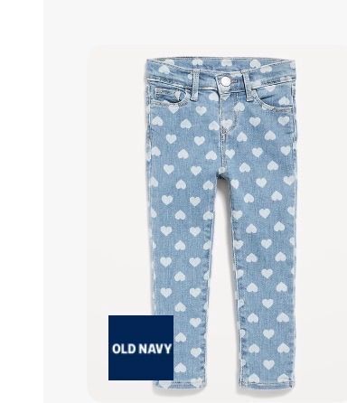 High-Waisted Rockstar 360° Stretch Jeggings for Toddler Girls