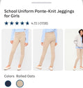 School Uniform Ponte-Knit Jeggings for Girls