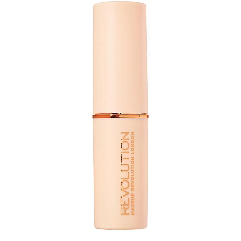 Makeup Revolution Fast Base Stick Foundation  Contour & Highlight  Flawless Skin & Matte Finish  F2 for Fair Skin Tones with Yellow Undertone  Vegan &
