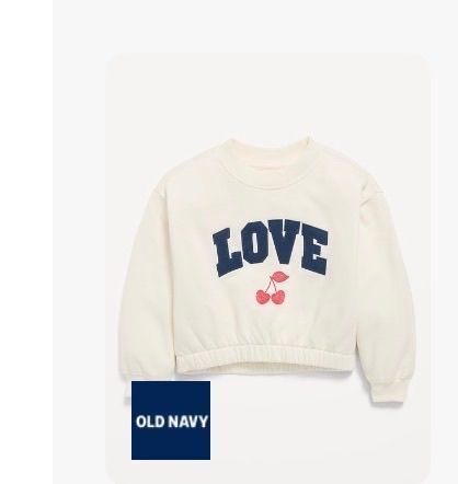 Long-Sleeve Graphic Sweatshirt for Toddler Girls