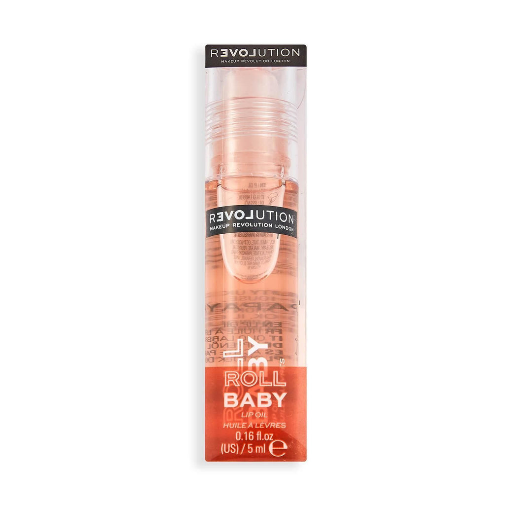 Revolution Relove Roll Baby Toning Lip Oil with Papaya Scent 5ml