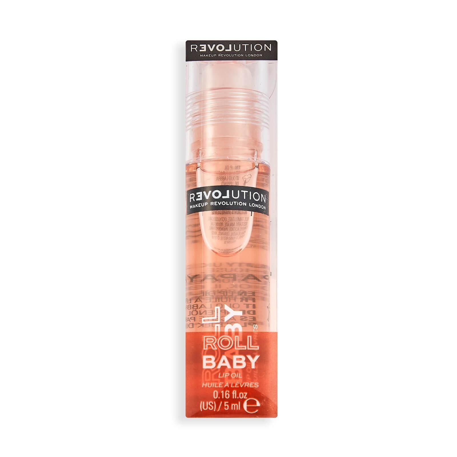 Revolution Relove Roll Baby Toning Lip Oil with Papaya Scent 5ml