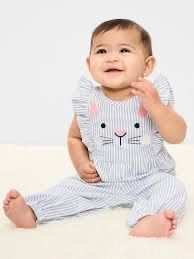 Old Navy sleeveless ruffle-trim romper 6-12M