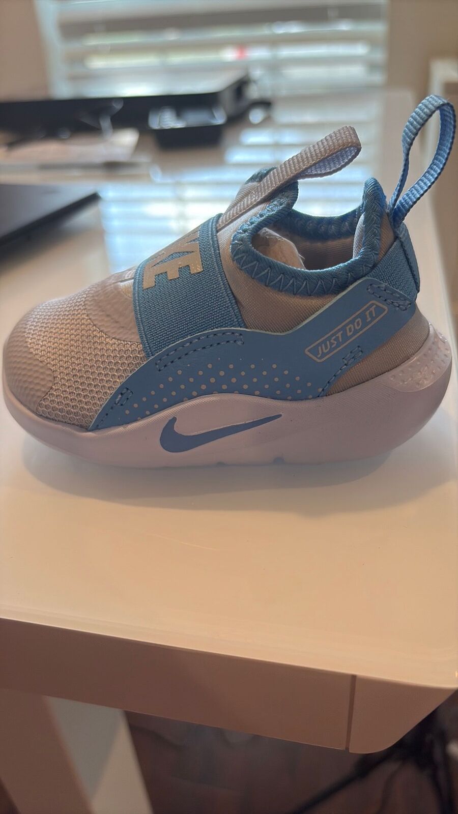Nike Flex Runner Toddler Slip-On Shoe (Light Blue)