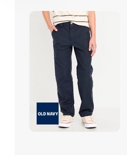 Canvas Straight-Leg Utility Pants for Boys