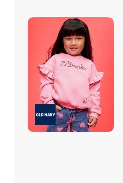 Old Navy x Disney Minnie Mouse Embroidered Ruffle-Sleeve Sweatshirt
